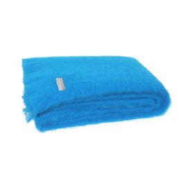 Windermere Mohair Throw Turquoise