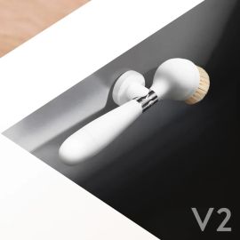 Yeseco V2 Brush with Suction Stand White