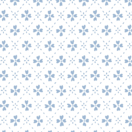 Anna Spiro Wallpaper Paniola Inverted Pale Blue