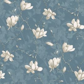 Borastapeter Wallpaper Lily Tree Blue