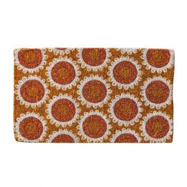 Bonnie And Neil Door Mat Cosmos Yellow Pink