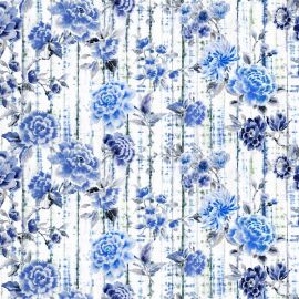 Designers Guild Fabric Kyoto Flower Indigo