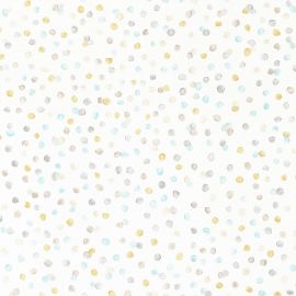 Scion Wallpaper Lots of Dots Hemp/Biscuit/Maize