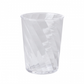 Rice Acrylic Twisted Tumbler Clear