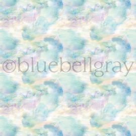 Bluebellgray Fabric Impressionist Teal