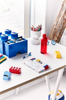 Lego Desk Drawer 4 Brick Blue