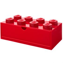 Lego Desk Drawer 8 Brick Red