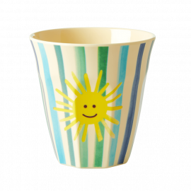 Rice Melamine Cup Two Tone Funky Sun Green