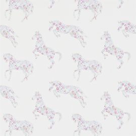 Sanderson Wallpaper Pretty Ponies Pink/Sky