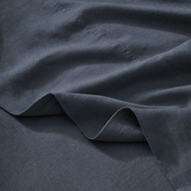 Weave Ravello Linen Flat Sheet Denim
