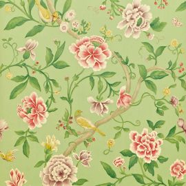 Sanderson Wallpaper Porcelain Garden Rose/Fennel